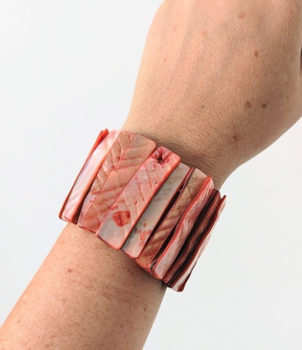 Producto - Pulsera de Piedra Nácar Rosa