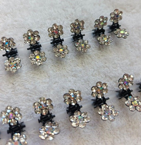 Producto - Mini broches de flor por 12