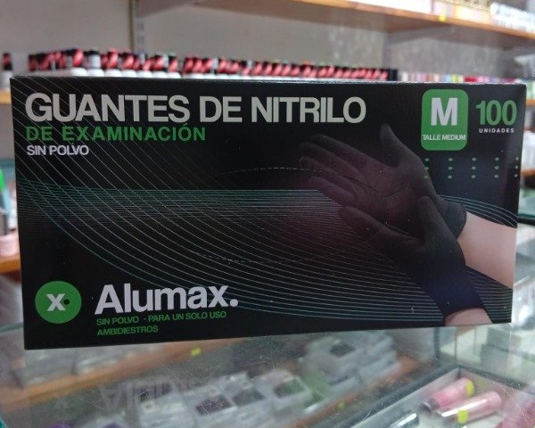 Producto - GUANTES NITRILO TALLE M NEGROS 50 PARES