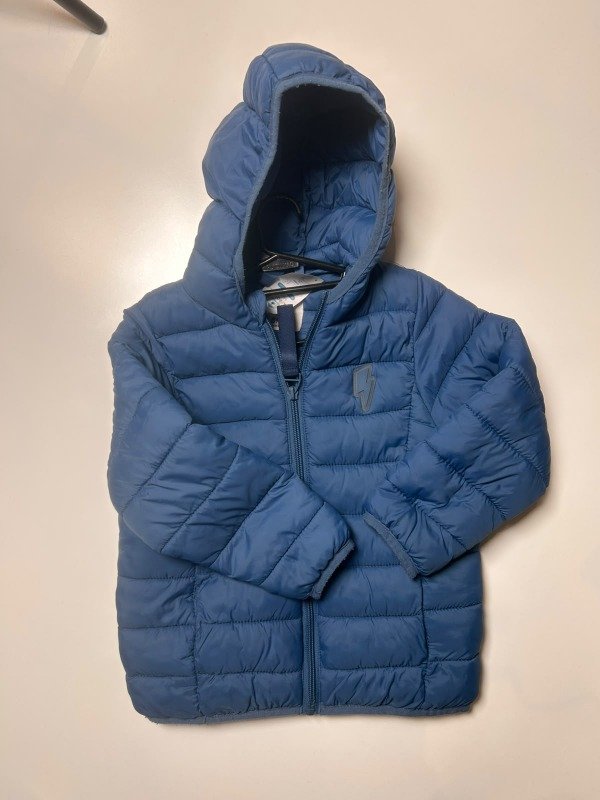 Producto - Campera inflable azul con capucha Grisino - 1