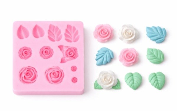 Producto - MOLDE ROSITAS Y HOJAS SURTIDAS