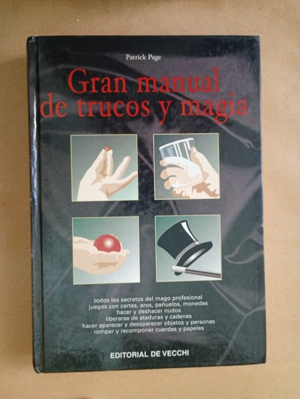 Producto - Gran manual de trucos y magia - Patrick Page - De Vecchi 2004 - Tapa dura
