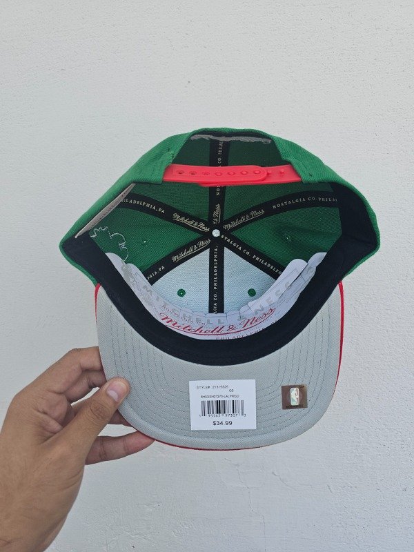 Milwaukee Bucks duo tone 40th anniversary NBA snapback de Mitchell And Ness — imagen 4