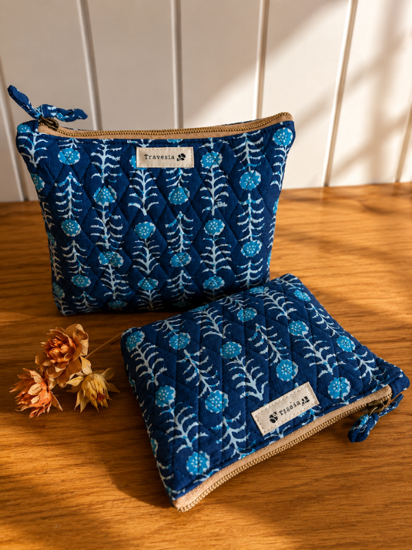 Producto - Neceser Plano Grande Azul