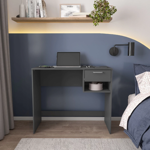 Producto - Escritorio con cajon color gris graffito - 0