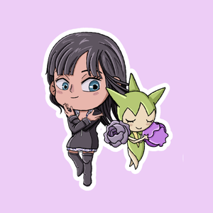 Producto - Stickers en vinilo - One Piece - Robin Pokemon