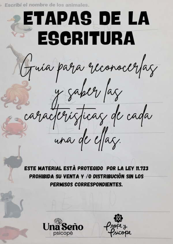 Producto - GUIA DE ETAPAS DE LA ESCRITURA