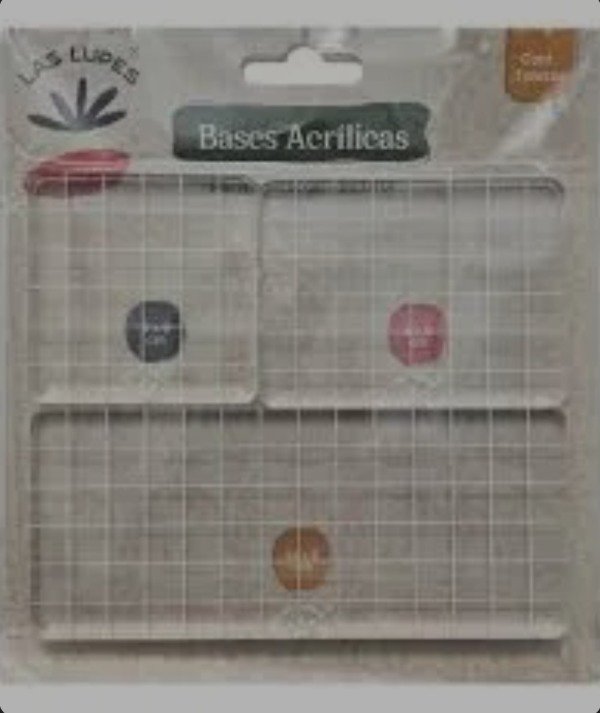Producto - Base acrilica para sellos x 3