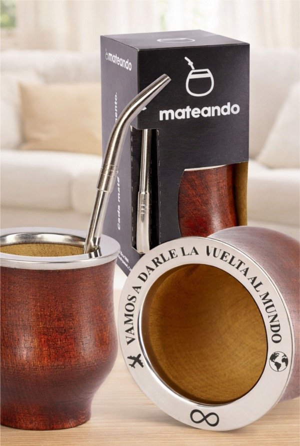 Producto - MATE ALGARROBO ENCERADO PERSONALIZADO