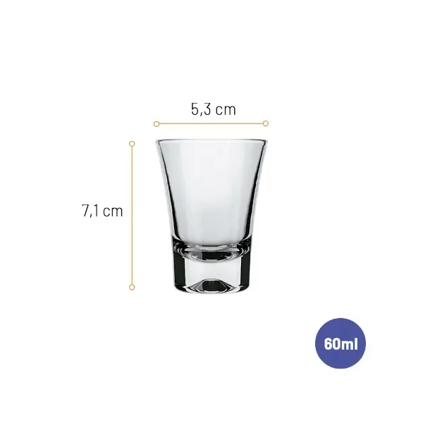 Producto - NADIR VASO(2304)TEQUILA-60ML BULTO X24