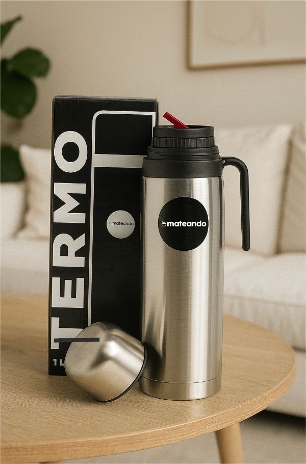 Producto - TERMO MEDIA MANIJA ACERO MATEANDO