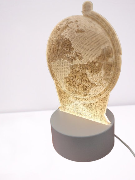 Producto - Lampara con USB Mundo