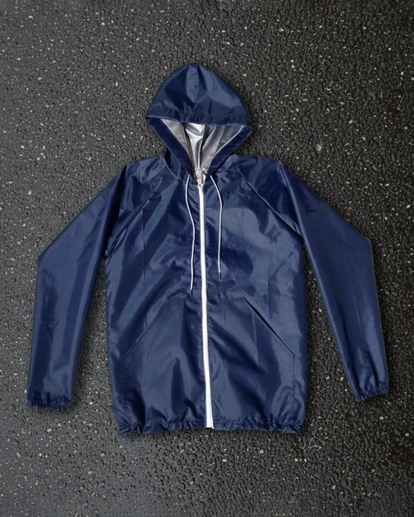 Producto - Campera Impermeable Rompevientos - Azul