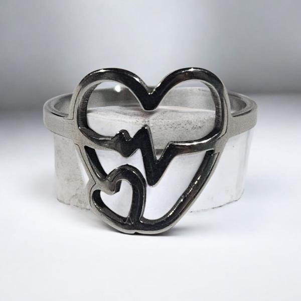 Producto - Anillo doble corazon electro
