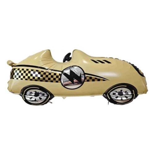 Producto - GLOBO AUTO CARRERA AMARILLO 1 metro x 45cm x 20 cm