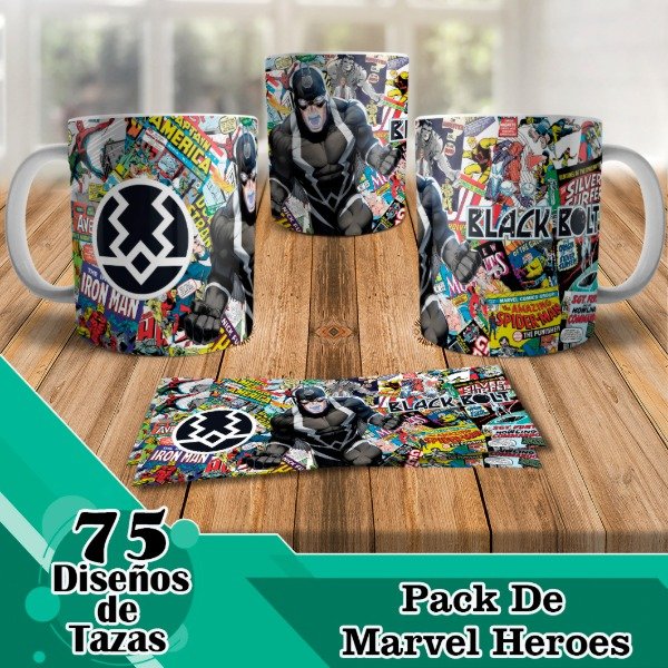 Producto - Diseños Digitales / Plantillas Para Tazas De Marvel Heroes