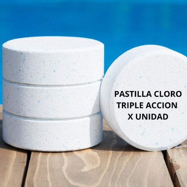 Producto - PASTILLA CLORO TRIPLE ACCION 200GR X1 UNIDAD