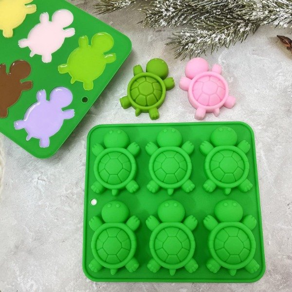 Producto - Molde silicona x6 tortugas - 6