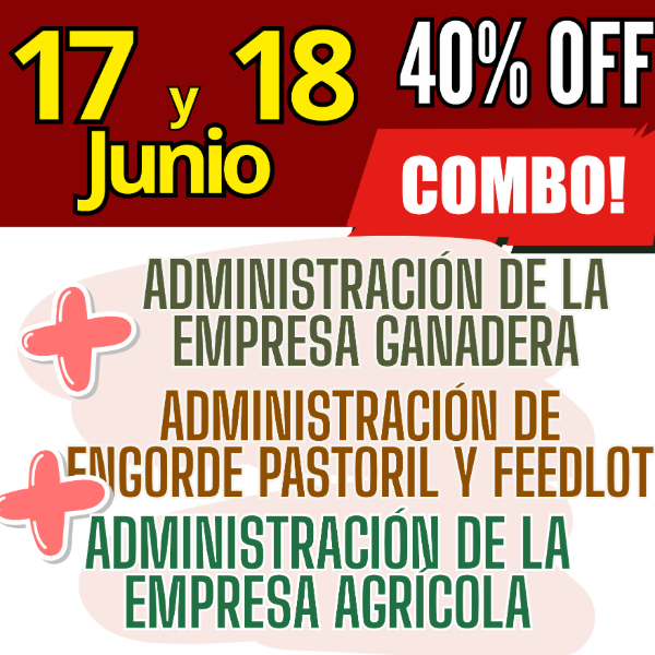 Producto - COMBO 3 CURSOS: Admin Ganadera + Engorde Pastoril y Feedlot + Admin Agrícola