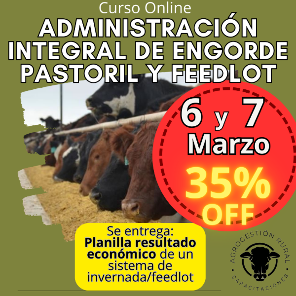 Producto - Curso Online: Administración Integral de Engorde Pastoril y Feedlot