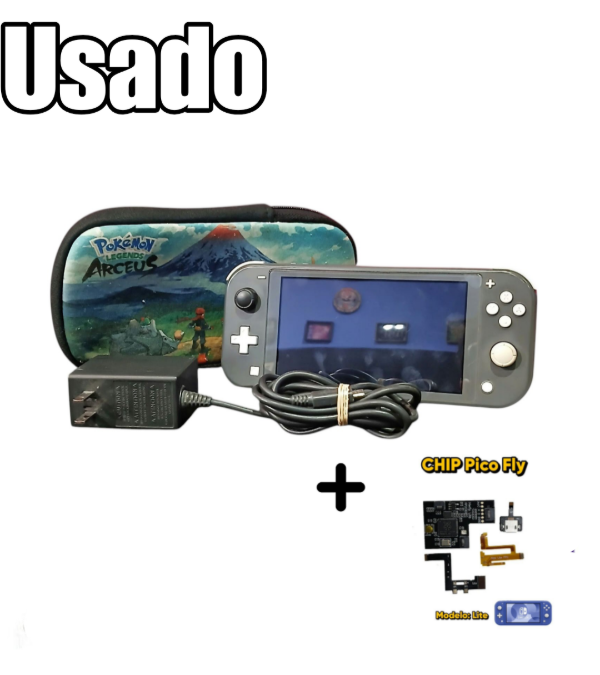 Producto - Nintendo Switch Lite Negra Chipeada + 128GB Usada
