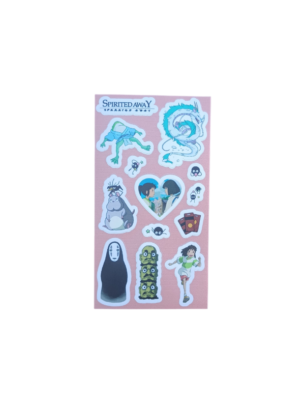 Producto - PLANCHA STICKERS - STUDIO GHIBLI EL VIAJE DE CHIHIRO
