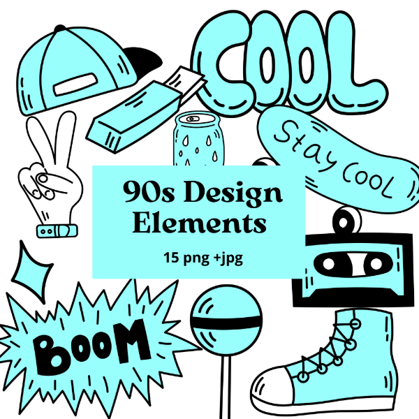 Producto - Elementos de los 90s - Imagenes PNG - RET12