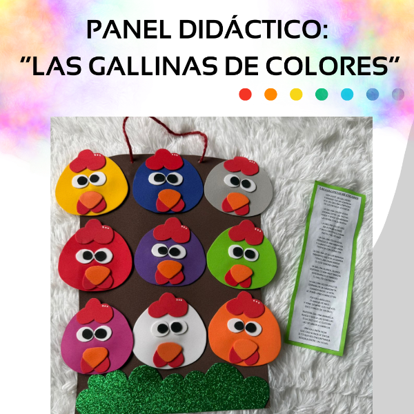 Producto - Panel Didáctico: "Las Gallinas de Colores"