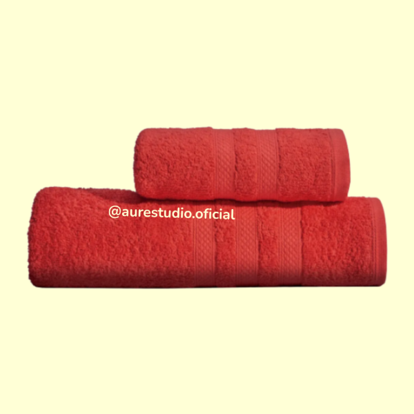 Producto - JUEGO DE TOALLA Y TOALLÓN CORAL 400G DANUBIO