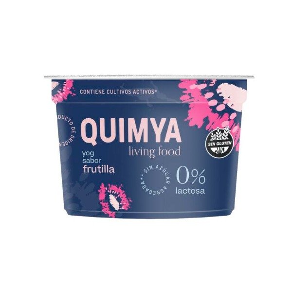 Producto - Yogurt a Base de Coco Frutilla Sin Azucar x 160g QUIMYA