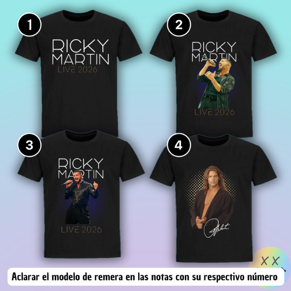 Producto - Remeras Ricky Martin #1
