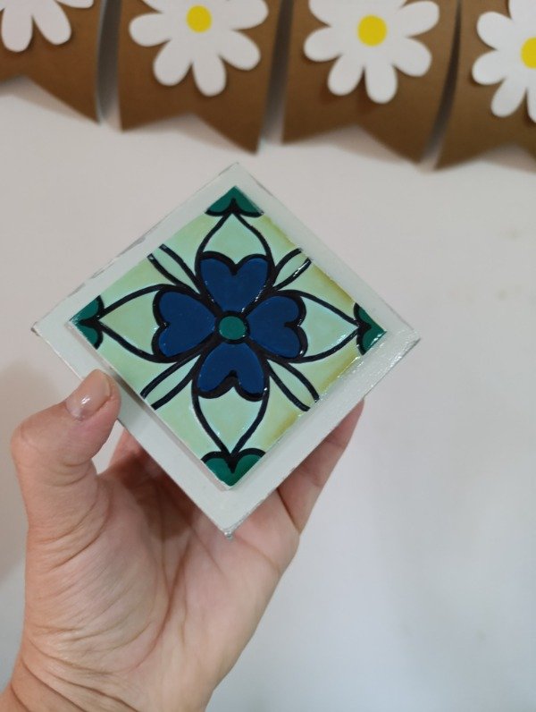 Producto - CAJA DECORADA CELESTE - 1