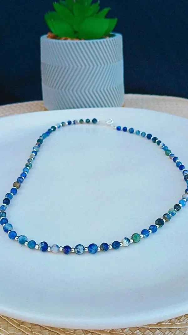 Producto - Choker piedras naturales y plata 925
