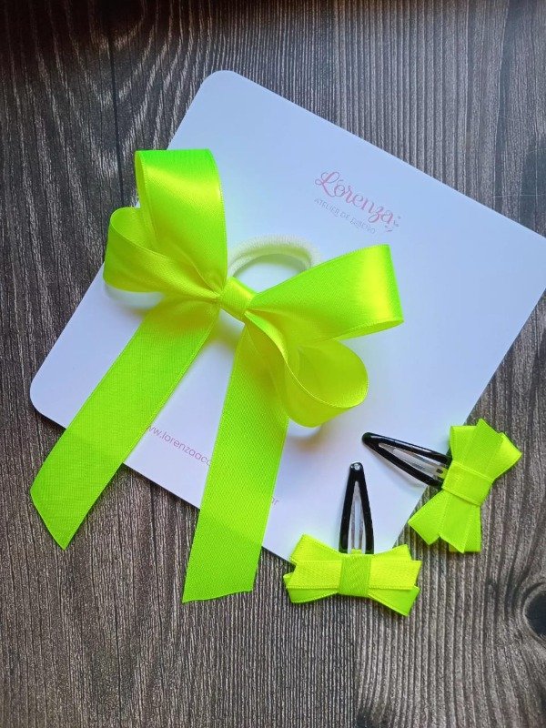 Producto - Colita Grande + Hebillas - Amarillo Fluo
