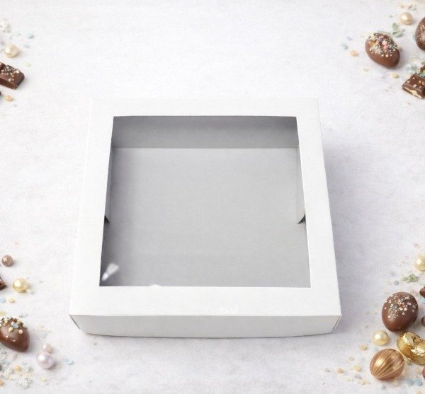 Producto - Box Rosca de pascua 23X23X10 - LINEA BLANCA CON VISOR