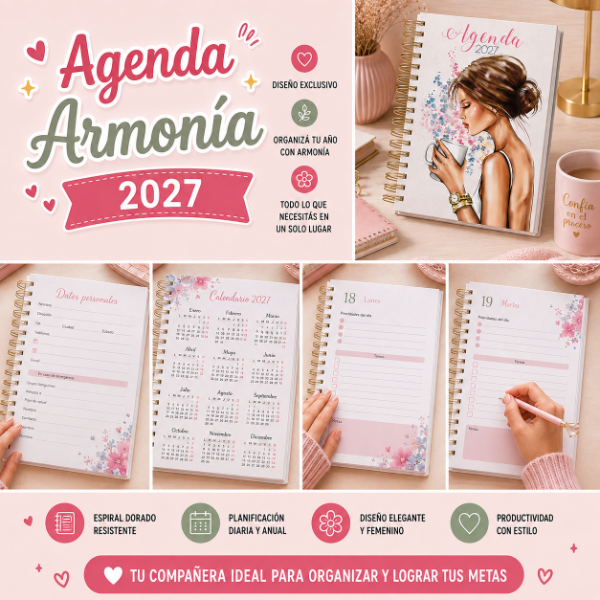 Producto - AGENDA 2027 ARMONIA IMPRIMIBLE Y EDITABLE
