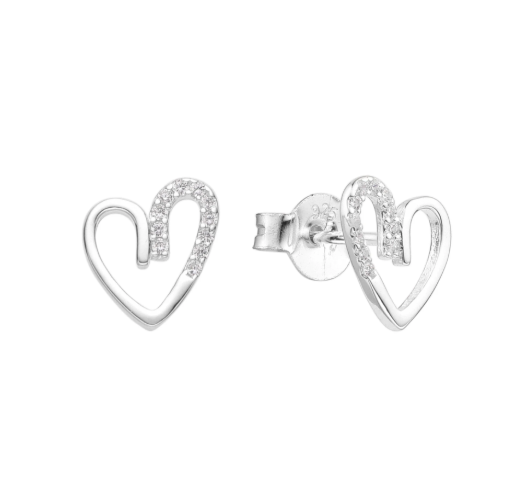Producto - Aros Corazón con cubics