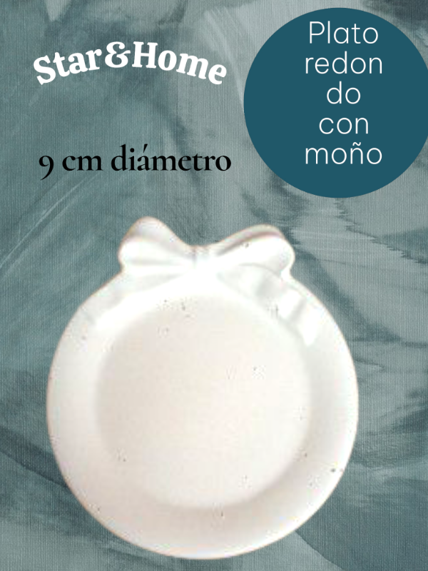Producto - Plato redondo con moño