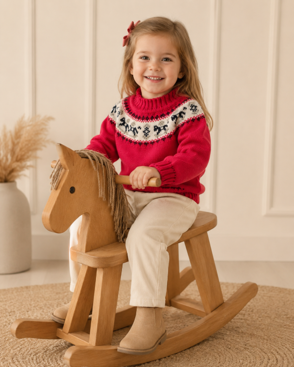 Producto - Sweater colorado CABALLITOS