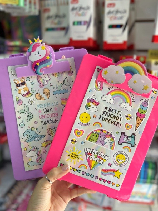 Producto - Tabla cajita con set para colorear y stickers