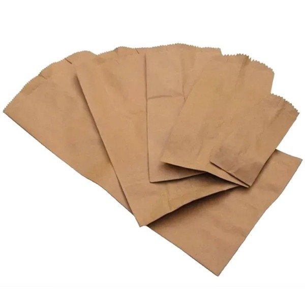 Producto - Bolsas papel Kraft N'2 (18x9,5cm+fuelle) x 100 Unid