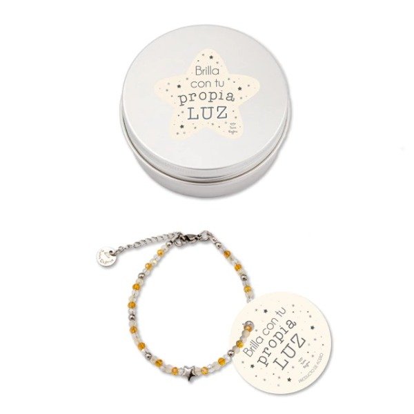 Producto - Pulsera Acero Nova Cristal Estrella Salve Regina