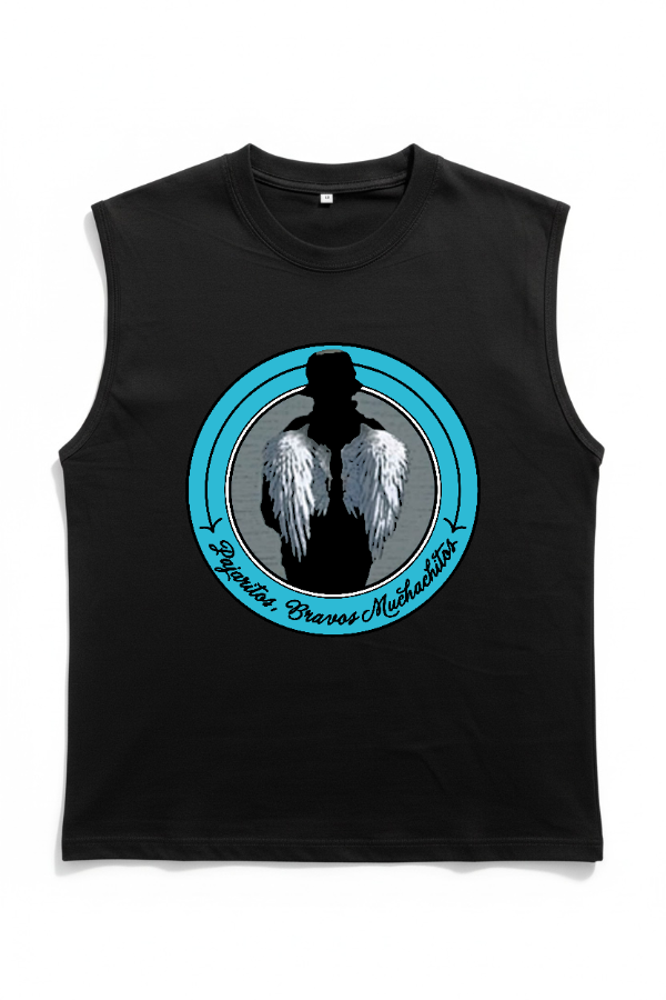 Producto - Remera Sin Mangas Negra - Pajaritos Bravos Muchachitos