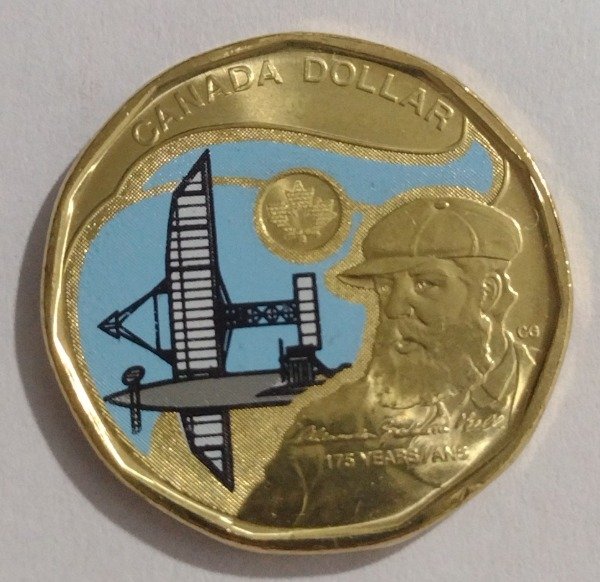 Producto - Canadá 1 dólar 2022. Graham Bell (color)