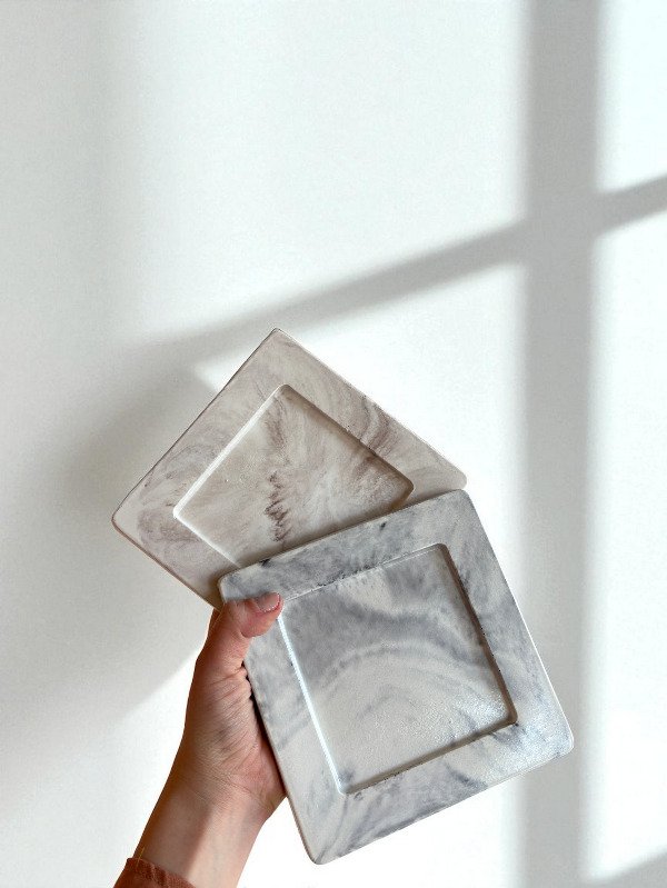 Producto - Plato cuadrado mod. Gea grande