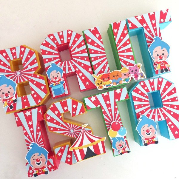 Producto - LETRAS Y NUMEROS 3D