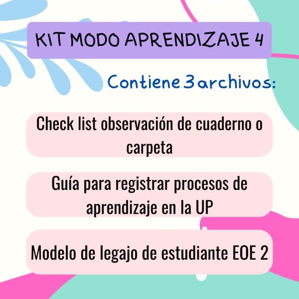 Producto - Kit modo Aprendizaje 4
