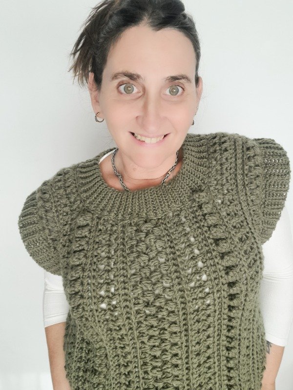 Producto - Patrón Chaleco CAMELIA (Técnica Crochet Vertical)