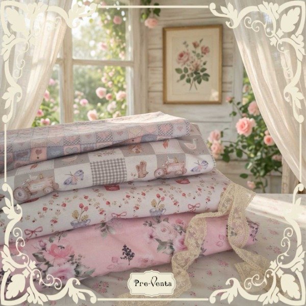 Producto - Set Telas vintage Romántic IV