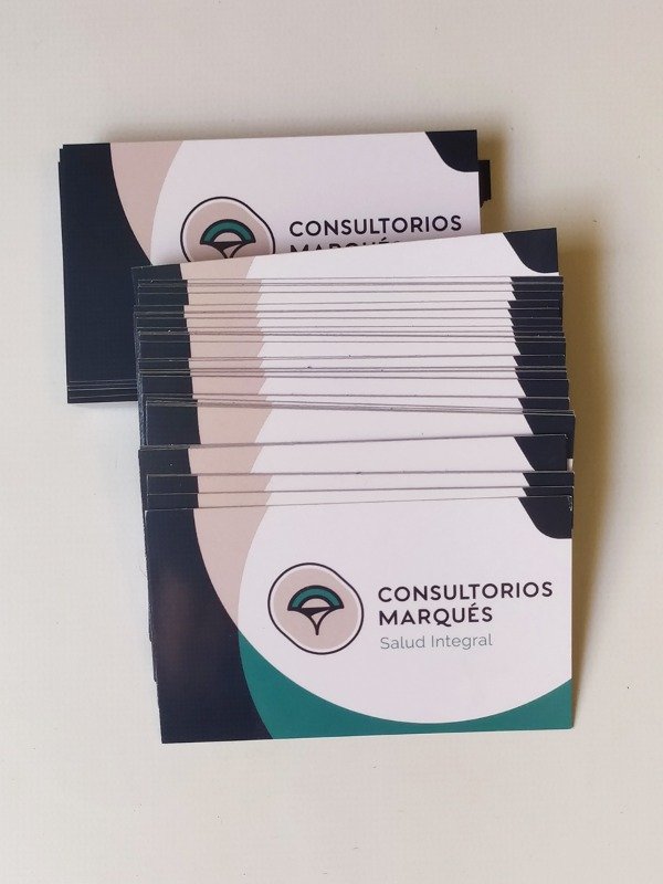 Producto - [Offset] Tarjetas Personales - Frente y dorso color con Uv Brillante Frente - 5